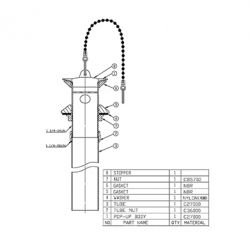 PUB0005 Brass Pop-Up Sink Drain